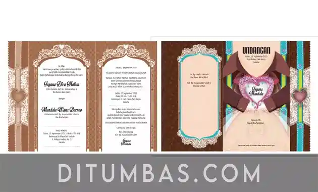 Template Undangan CDR CorelDRAW - DITUMBAS