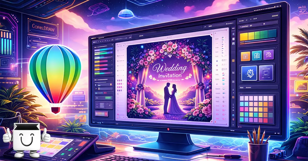 cara edit template undangan cdr