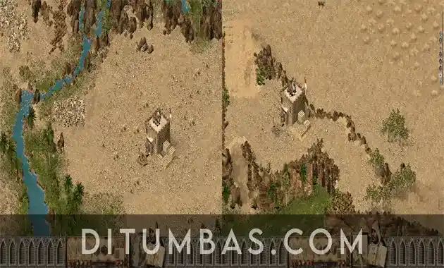 tampilan game stronghold crusader hd pc