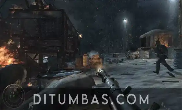 tampilan game cod world at war pc