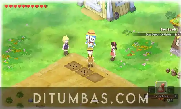 tampilan doraemon story of seasons friends of the great kingdom pc