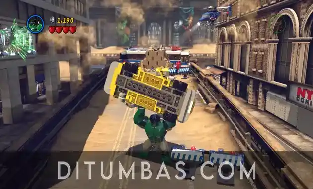 tampilan lego marvel super heroes pc