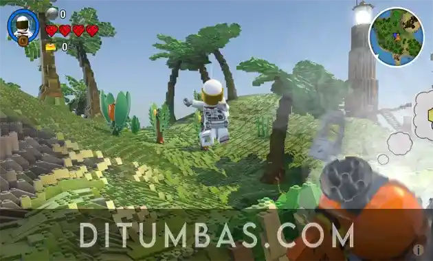 tampilan lego worlds pc