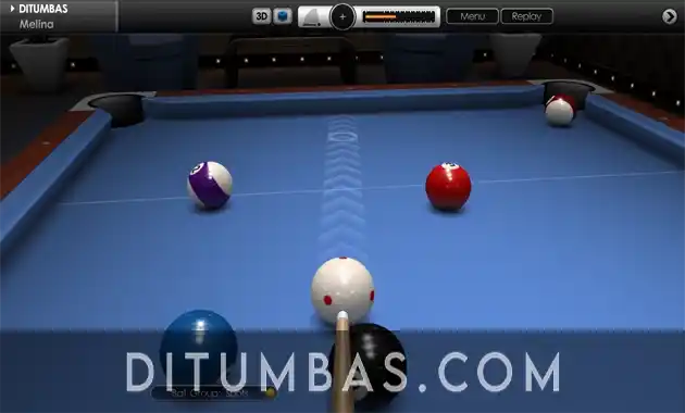 tampilan cue club 2 pool & snooker pc
