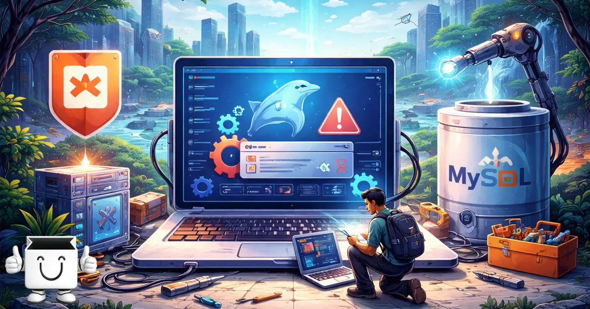 cara mengatasi error mysql shutdown unexpectedly di xampp