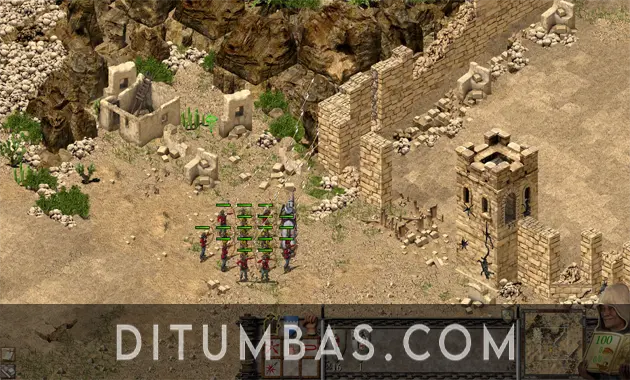 tampilan stronghold crusader definitive edition pc